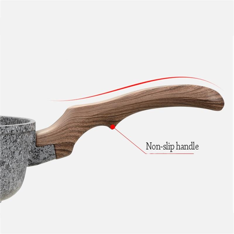 Thickening Marble Stone Nonstick Frying Pan With Heat Resistant Bakelite Handle