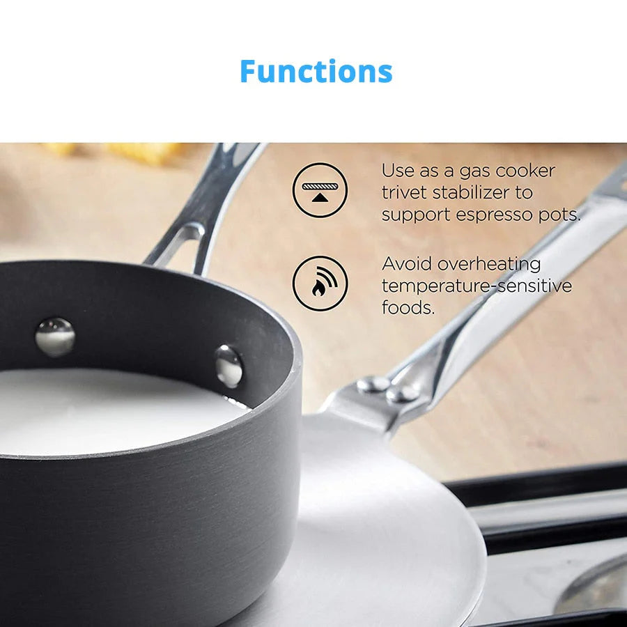 Gas And Electric Stovetop Heat Diffuser Ring Plate Pot Stabilizer
