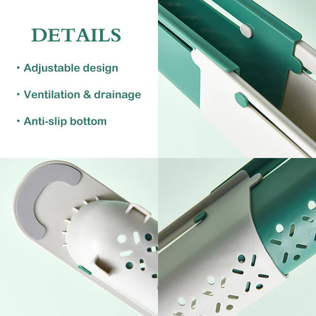 Updated Multifunctional Telescopic Sink Storage Rack
