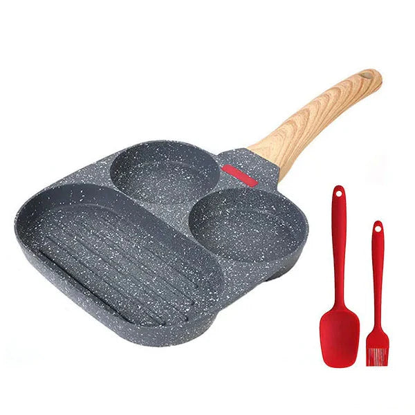 Thickened Omelet Egg Frying Pan With Lid Nonstick 4 Cups Pancake Pan