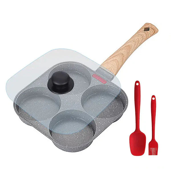 Thickened Omelet Egg Frying Pan With Lid Nonstick 4 Cups Pancake Pan