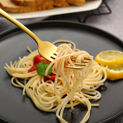 5Pcs Tableware Set Stainless Steel Cutlery Set Elegant Dinnerware Set