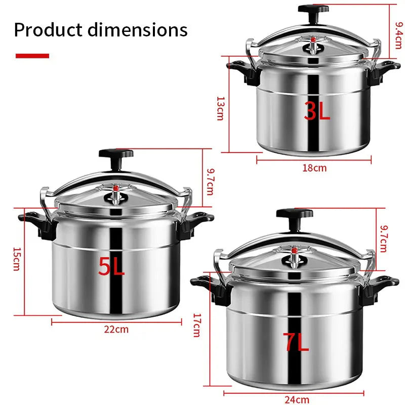 Professional Pressure Cooker Heavy-Duty Safety Designed Cooking Pot