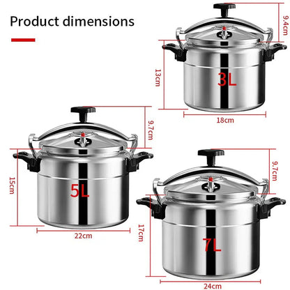Professional Pressure Cooker Heavy-Duty Safety Designed Cooking Pot