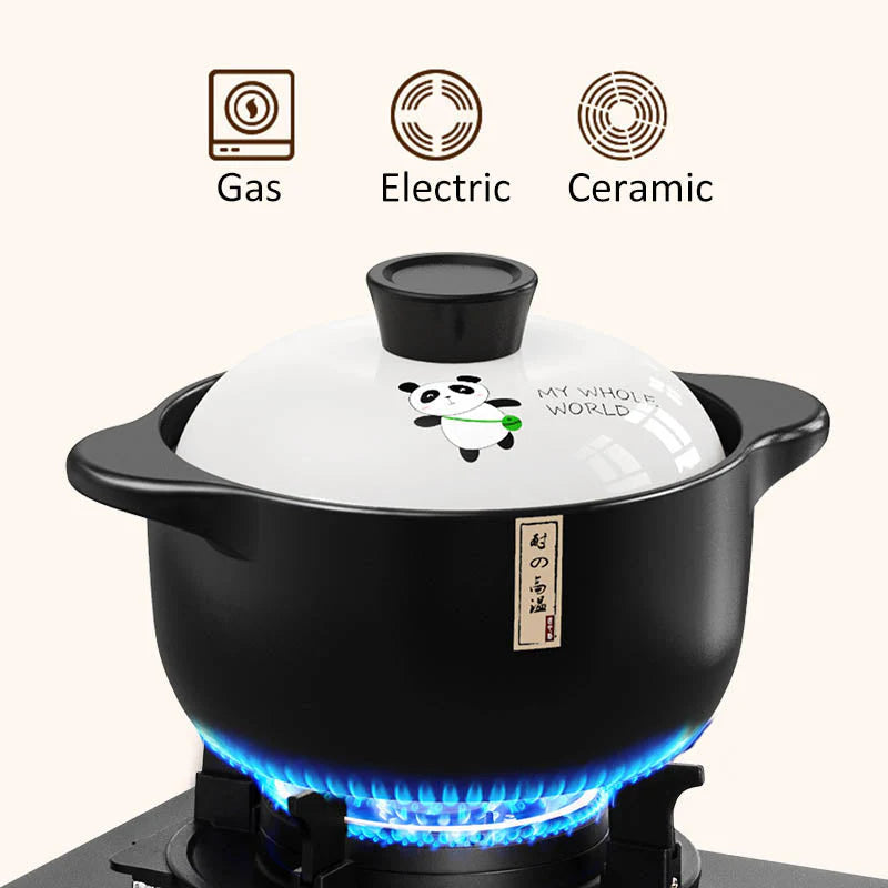 Stew Pot Casserole Ceramic Saucepan Temperature Resistant Cooking Pan