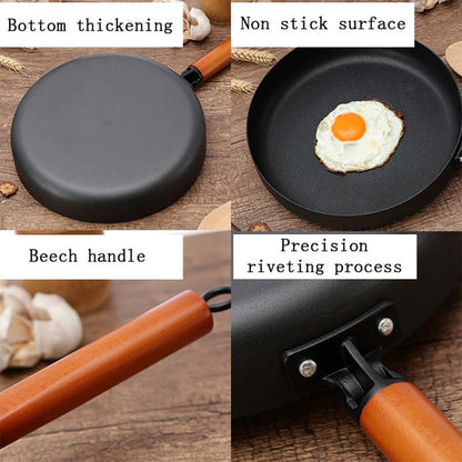 10" Black Vintage Style Cast Iron Non-Stick Frying Pan