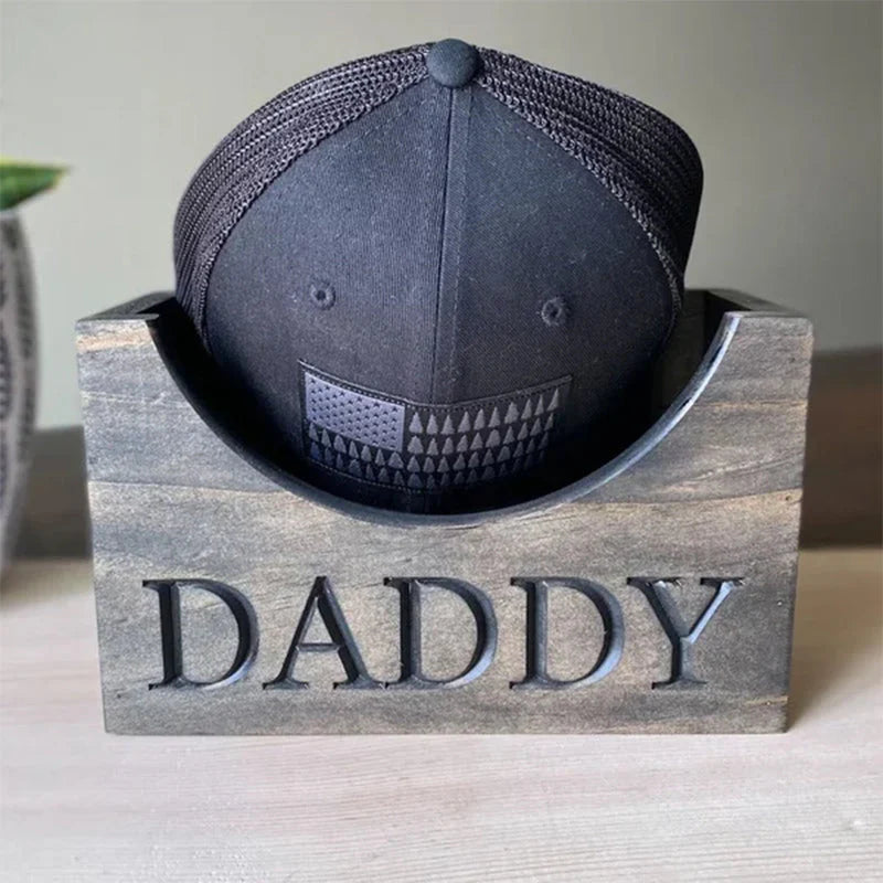 Personalized Wooden Hat Holder, Baseball Hat Holder
