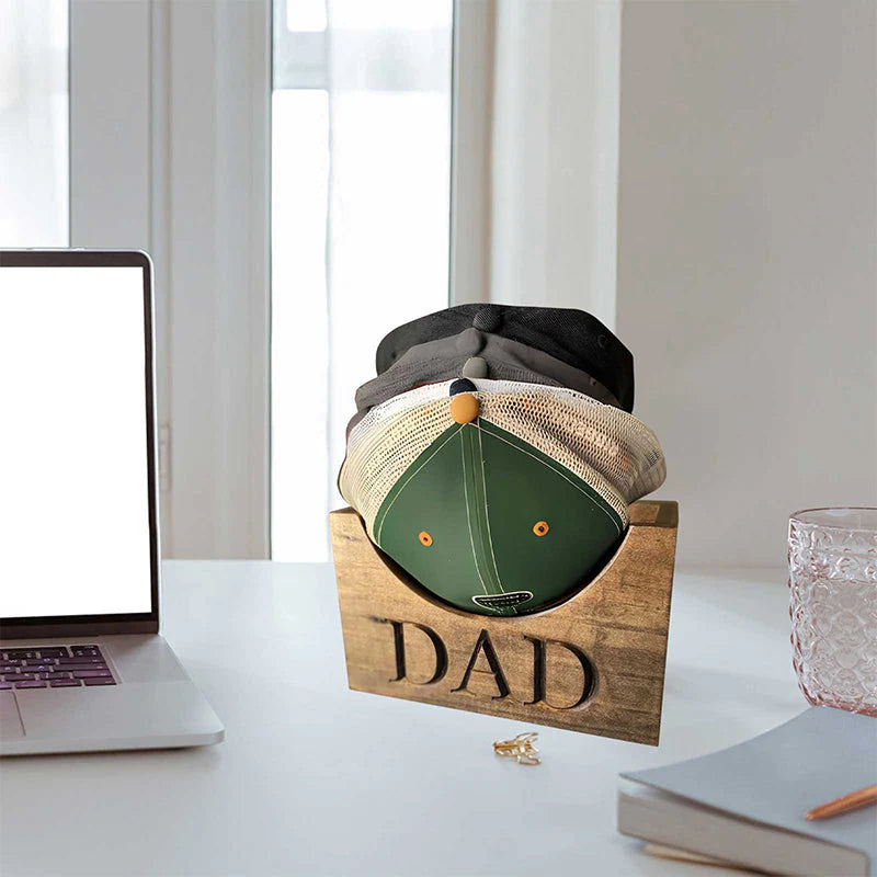 Personalized Wooden Hat Holder, Baseball Hat Holder