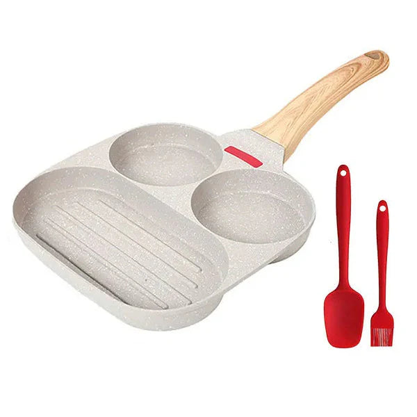 Thickened Omelet Egg Frying Pan With Lid Nonstick 4 Cups Pancake Pan