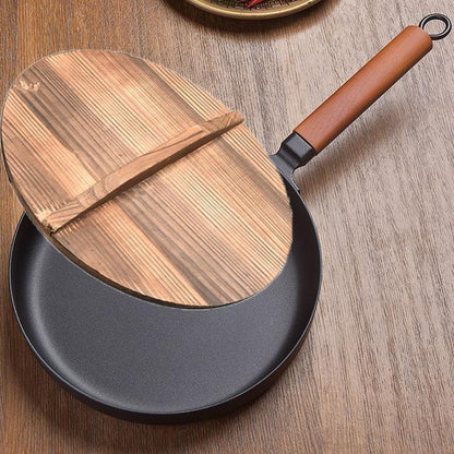 10" Black Vintage Style Cast Iron Non-Stick Frying Pan