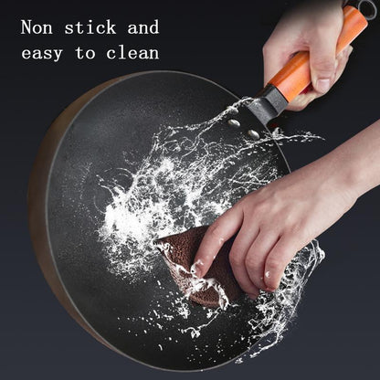 10" Black Vintage Style Cast Iron Non-Stick Frying Pan