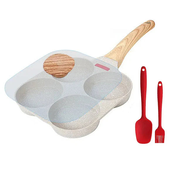 Thickened Omelet Egg Frying Pan With Lid Nonstick 4 Cups Pancake Pan