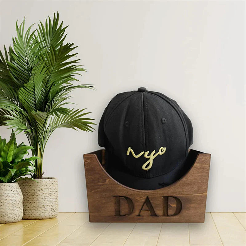 Personalized Wooden Hat Holder, Baseball Hat Holder