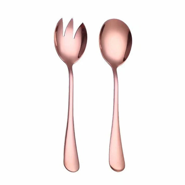 Salad Spoon And Fork Set