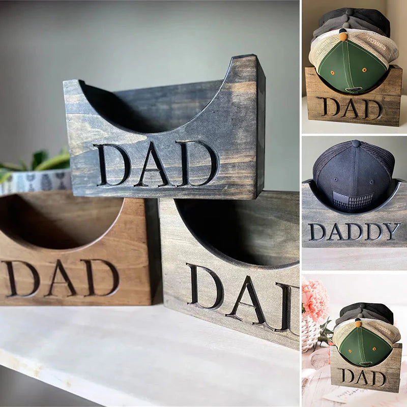 Personalized Wooden Hat Holder, Baseball Hat Holder