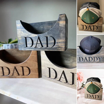 Personalized Wooden Hat Holder, Baseball Hat Holder